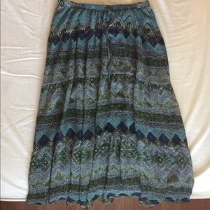 Eight Sixty Printed Midi Skirt